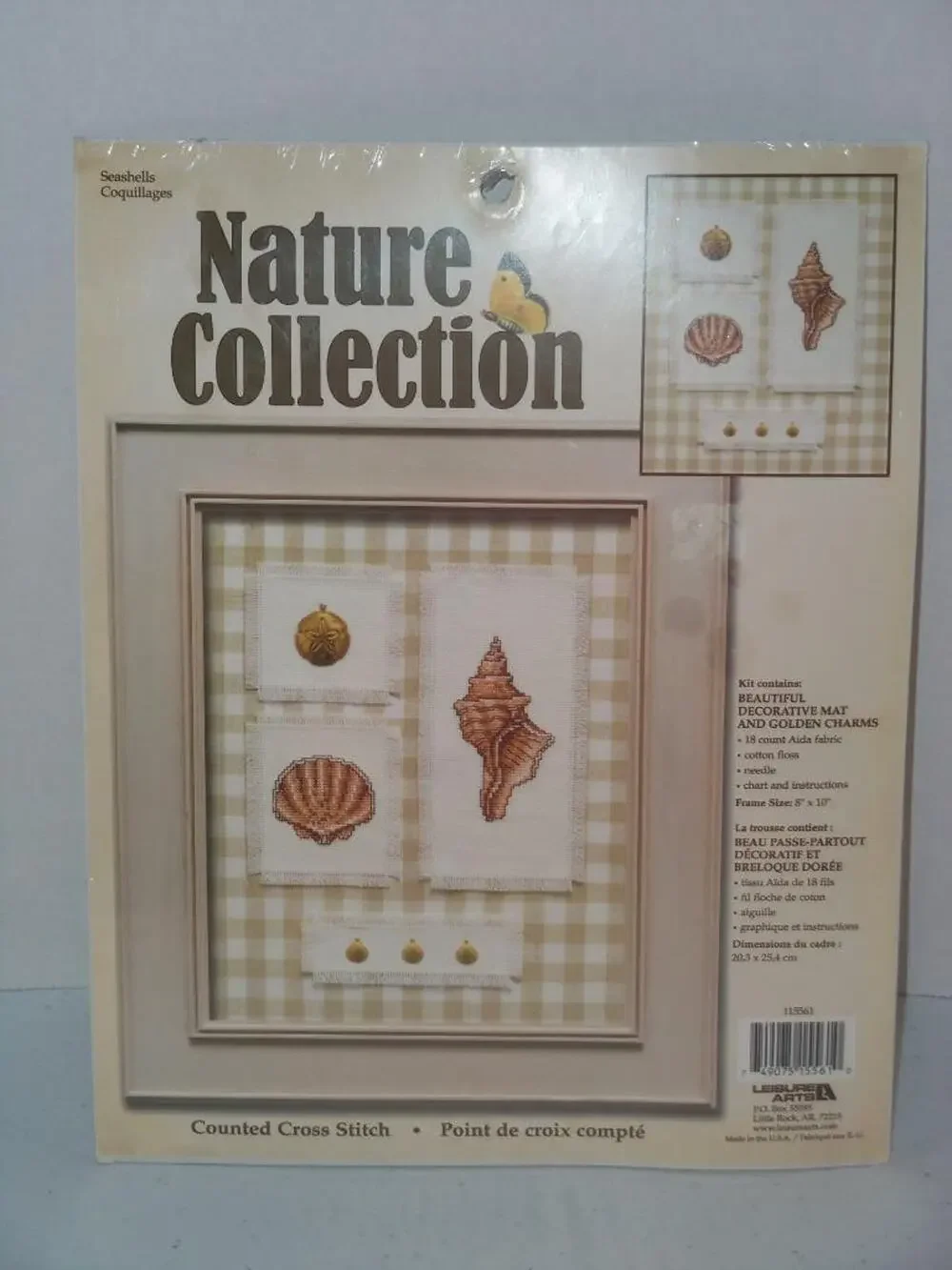 Leisure Arts Nature Collection Seashells #115561 Counted Cross Stitch -0716T16